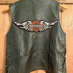Leather Motorcycle Vest